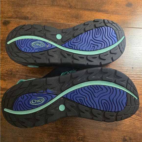 Chaco Woman’s Zvolve X2 Sports Sandals Size 8 Aqua Blue Cushioned Support - Picture 3 of 5